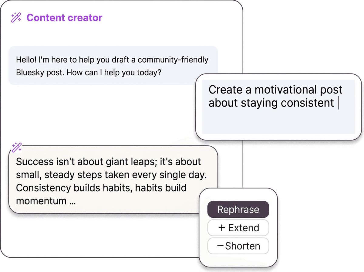 Clear posts for a community-first feed