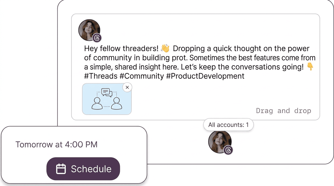 A simple cadence for a fast conversational feed