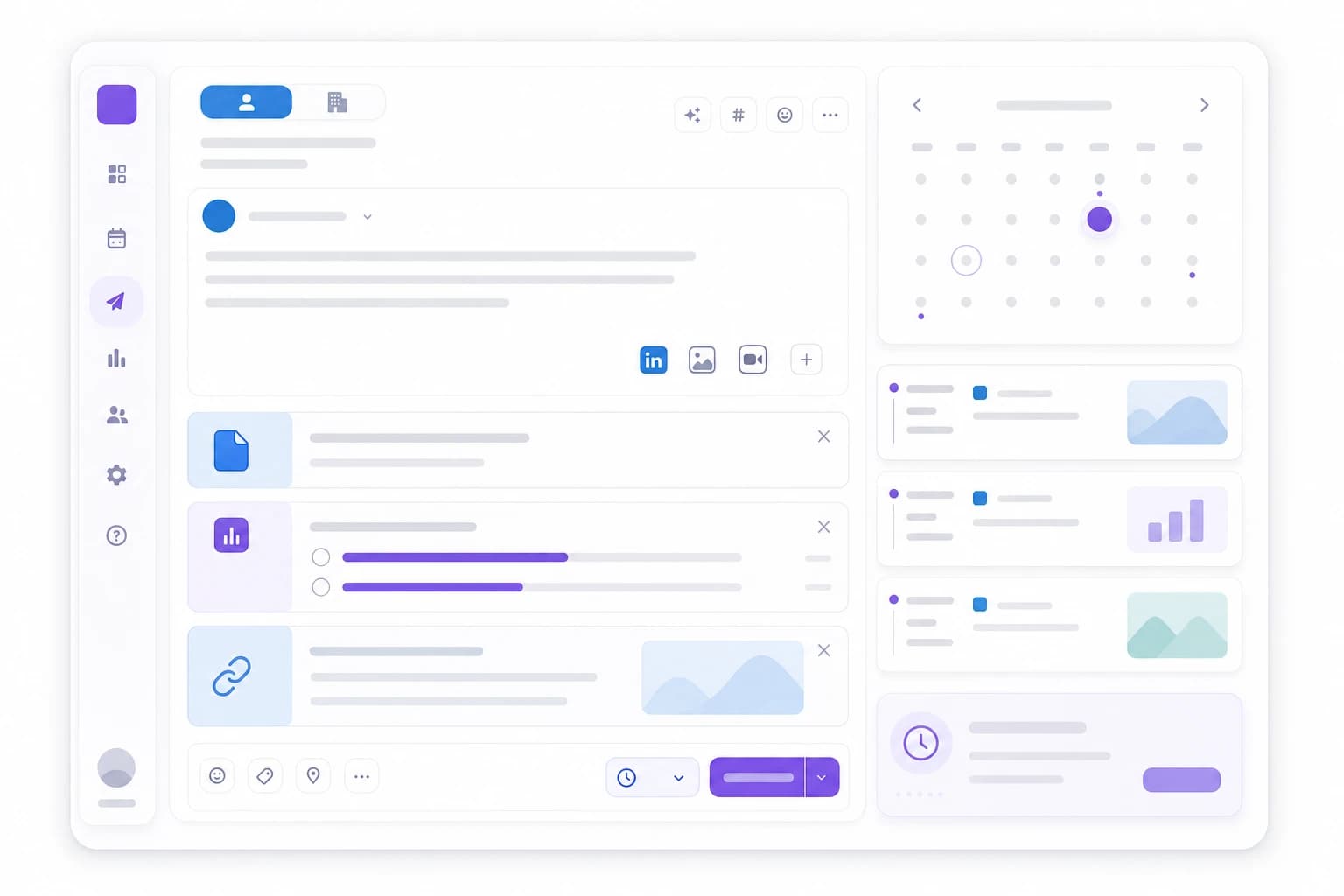 Personal profiles and Company Pages, fully supported