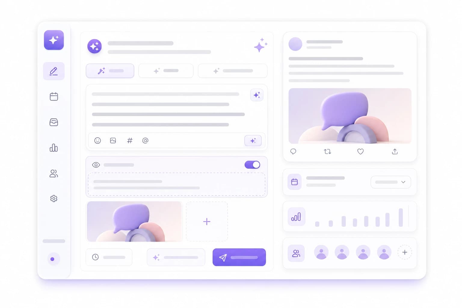 Thoughtful posts for community-driven feeds